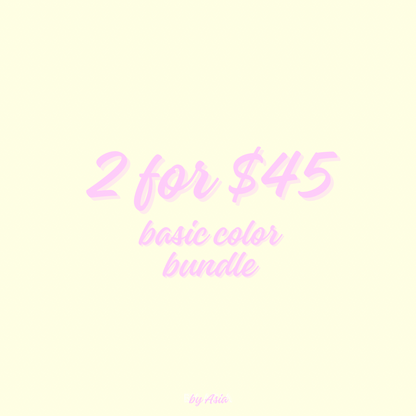 basic sets: 2 for $45