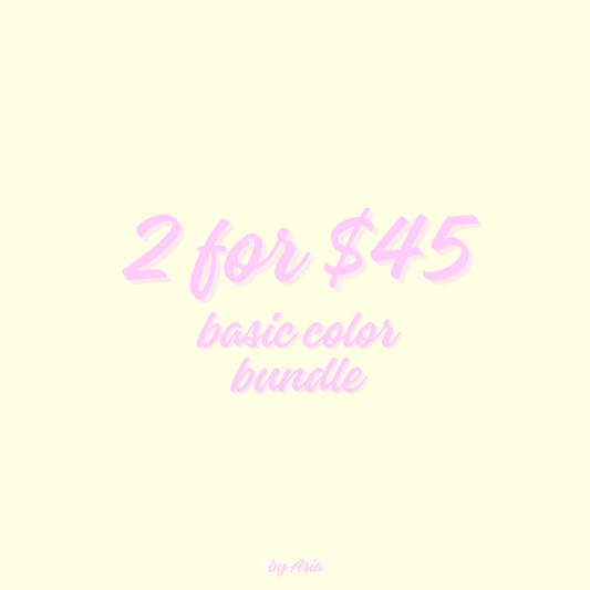 basic sets: 2 for $45
