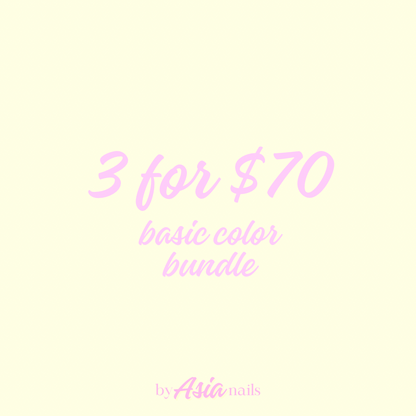 basic sets: 3 for $65