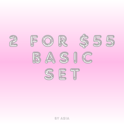 basic sets: 2 for $55